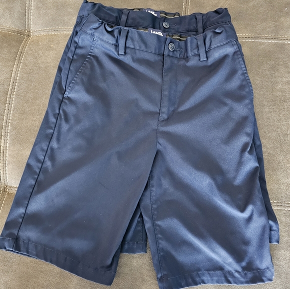 LandsEnd Boys Active Chino Uniform Shorts Bundle Navy Blue Sixe 14 (qty 2) - Picture 3 of 3